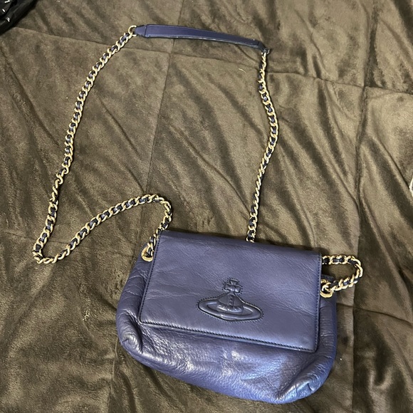 Vivienne Westwood Handbags - Vivienne Westwood Flap with Chain Shoulder Bag Crossbody
